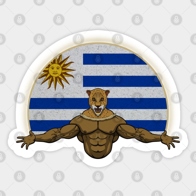 Cheetah Uruguay Sticker by RampArt